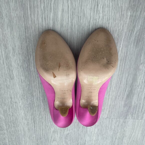 Miu Miu Pink Satin Pumps Size 36 - Picture 7 of 11